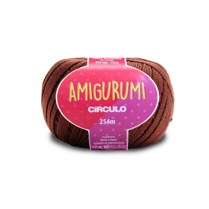 Z- FIO LINHA AMIGURUMI CÍRCULO 254m COR 7569 BRIGADEIRO