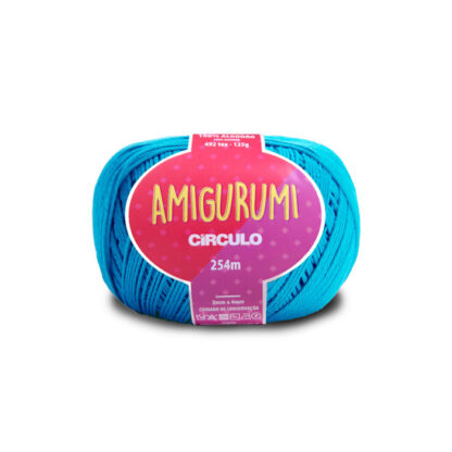 Z- FIO LINHA AMIGURUMI CÍRCULO 254m COR 2194 TURQUESA