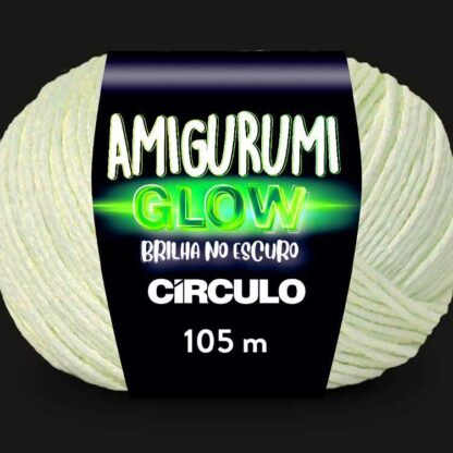 Z- FIO AMIGURUMI GLOW CÍRCULO 50g  105m - COR BRANCO